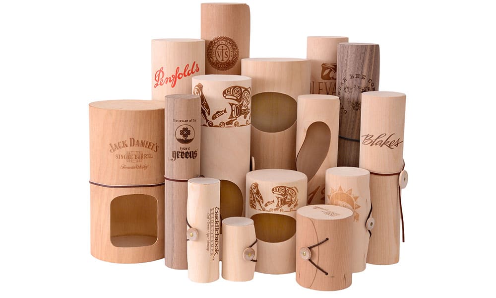 Flexible Cylinder Wooden Boxes