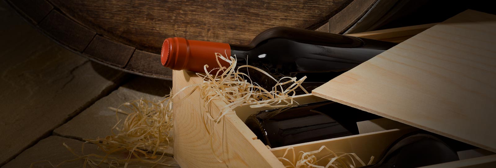 Sliding Wood Boxes with Inset Lid for Wine