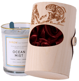 Christmas gift box veneer